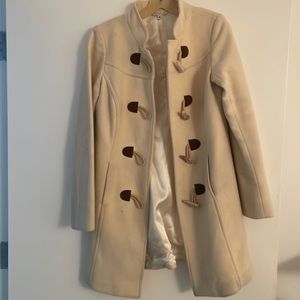 Cream women’s peacoat size 4